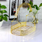 Gold Plated Six Hooks Tea Cup Holder Stand For Decoration